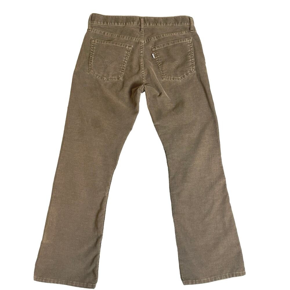 Levi’s Corduroy Jeans Men’s 527 Low Boot Cut Tan Brown Grunge Boho Fall Casual
